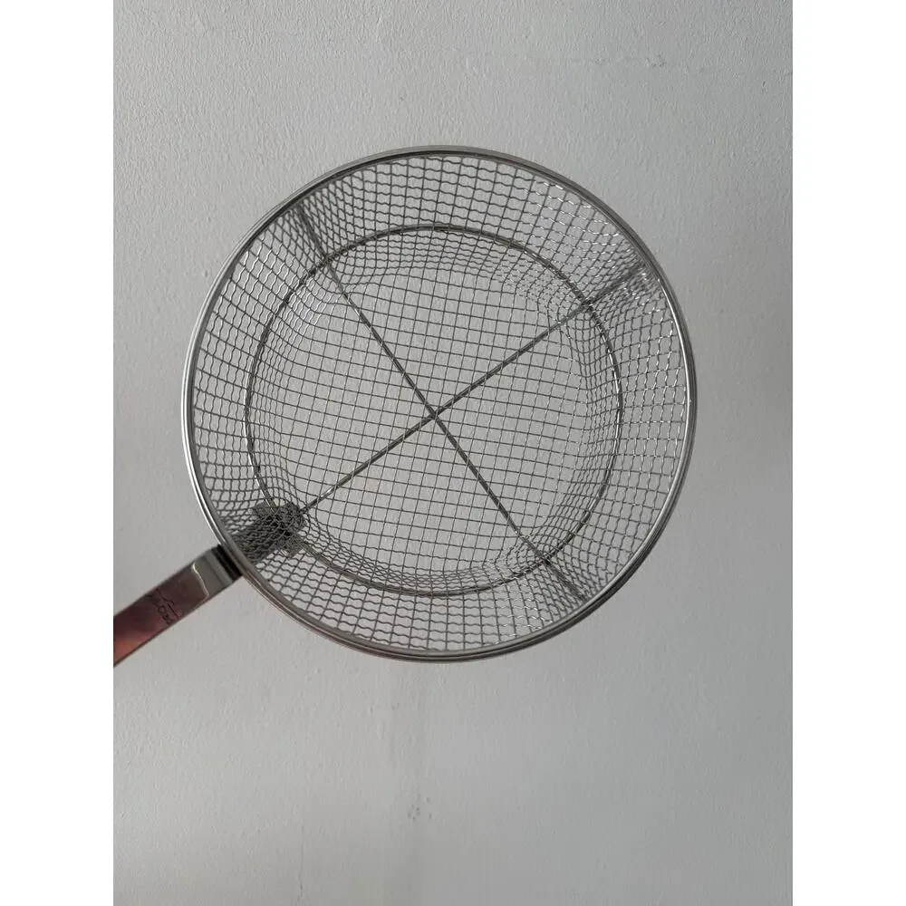 All-Clad Stainless Steel Mesh Wire Long Handle Steamer Frying Basket 7.5